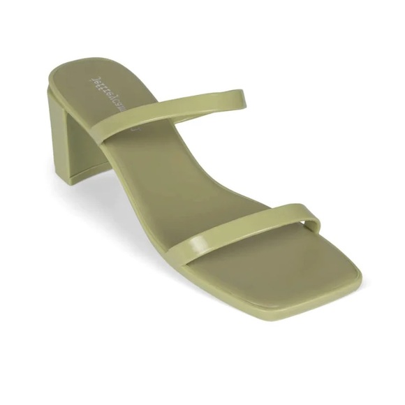 Jeffrey Campbell Jamm-3 Jelly Heel Sandal in Dusty Mint - Picture 3 of 10